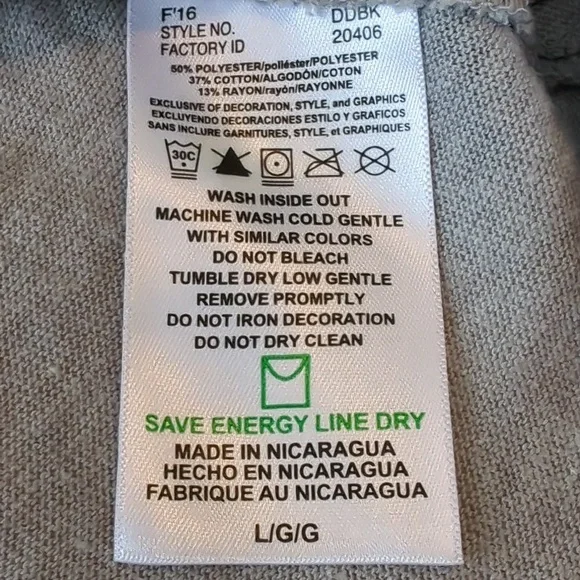 NFL Women's Gray Team Apparel Cincinnati Bengals Size L - Picture 4 of 5